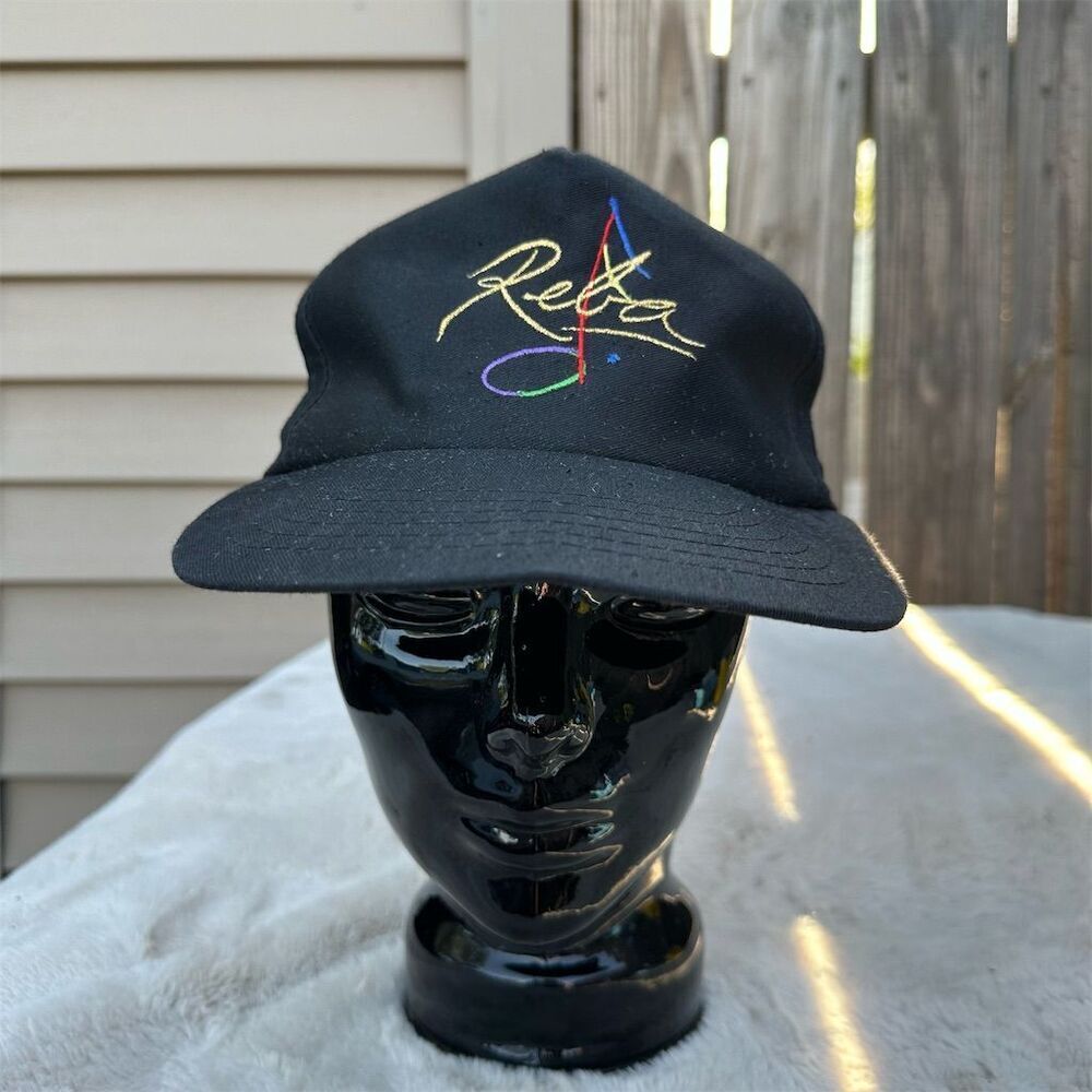 Vintage 1990s Reba McEntire Black Snapback Hat Adjustable Unisex
